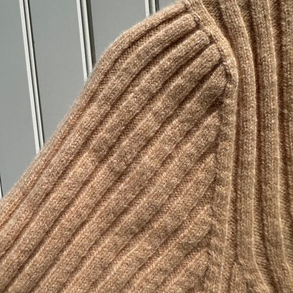 Baserange Simin Ribbed Merino Wool Sweater Tee Size Small NWT $125 Beige Rose - Picture 14 of 16